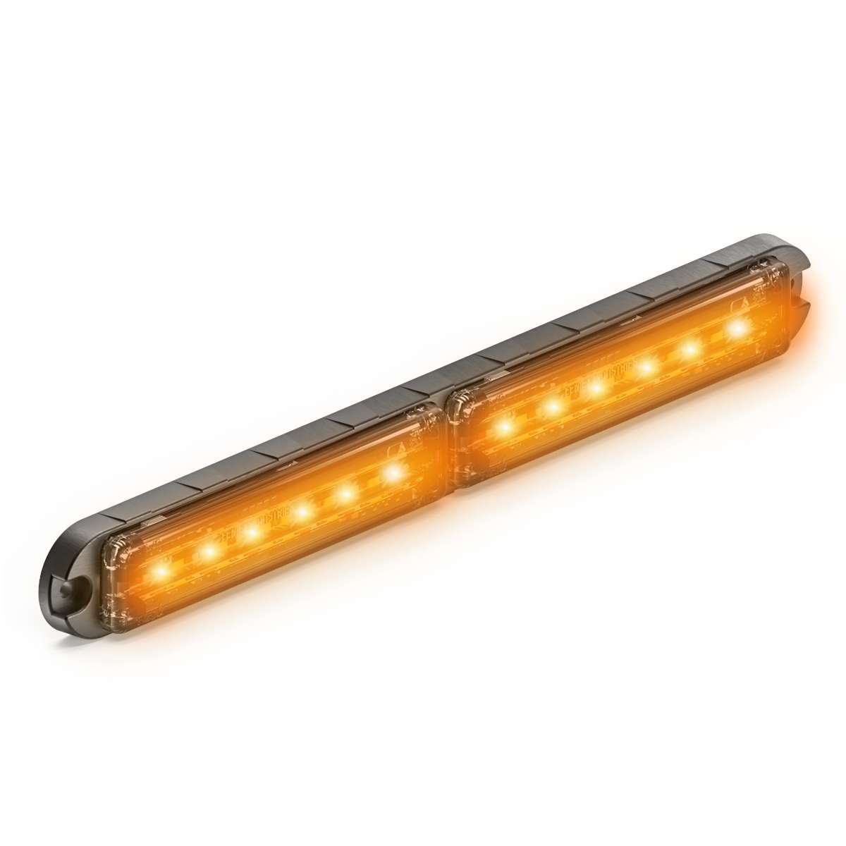 Feniex Q Serial Flat-Wide-Surface Mount with orange bulbs on a white background