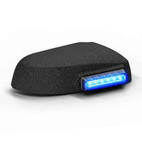 Black Feniex Q Serial Mirror Mount with a blue light on a white background