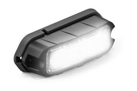 Black and silver Feniex Quad Q3 light on a white background