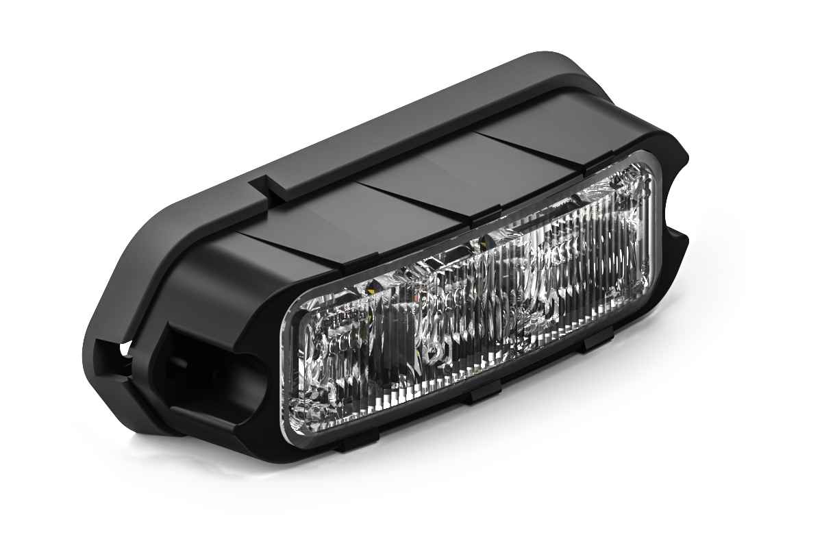 Black and clear Feniex Quad Q3 light bar on a white background