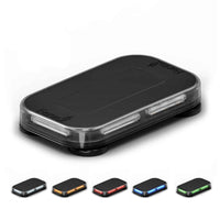 Black Feniex Quantum® 2.0 14" Mini LED light with color-changing options on a white background