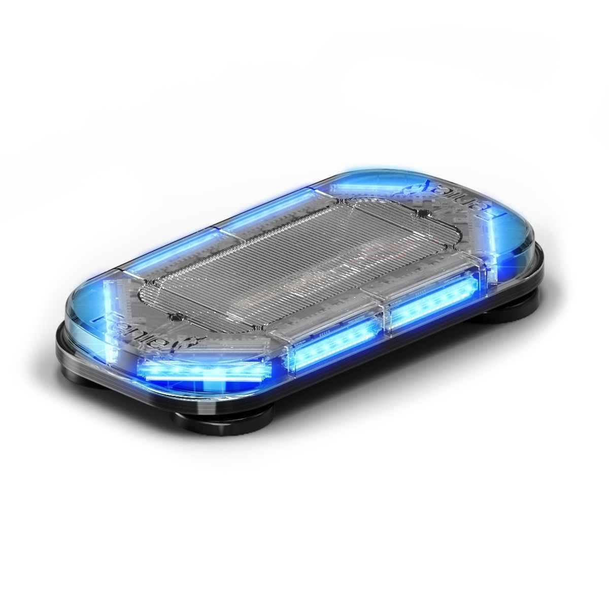 Rectangular Feniex Quantum® 2.0 18" Mini with blue LED lights on a white background