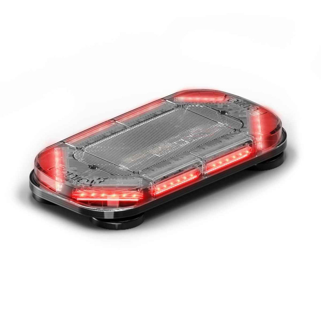 Rectangular Feniex Quantum® 2.0 18" Mini LED light with red light on a white background