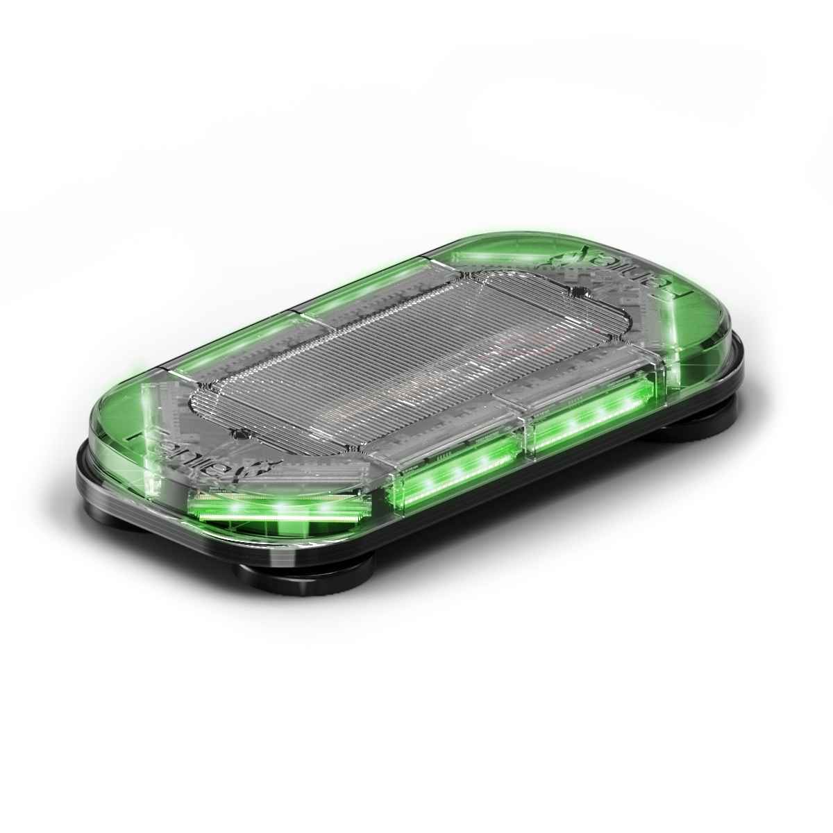 Green Feniex Quantum® 2.0 18" Mini LED light bar on a white background
