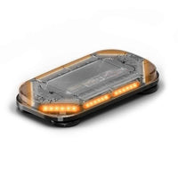Feniex Quantum® 2.0 18" Mini Rectangular warning light with amber LEDs on a white background