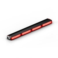 Feniex Quantum® 2.0 400 LED light bar with red lights on a white background