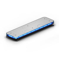 Long rectangular Feniex Quantum® 2.0 44" with blue LED lights on a white background