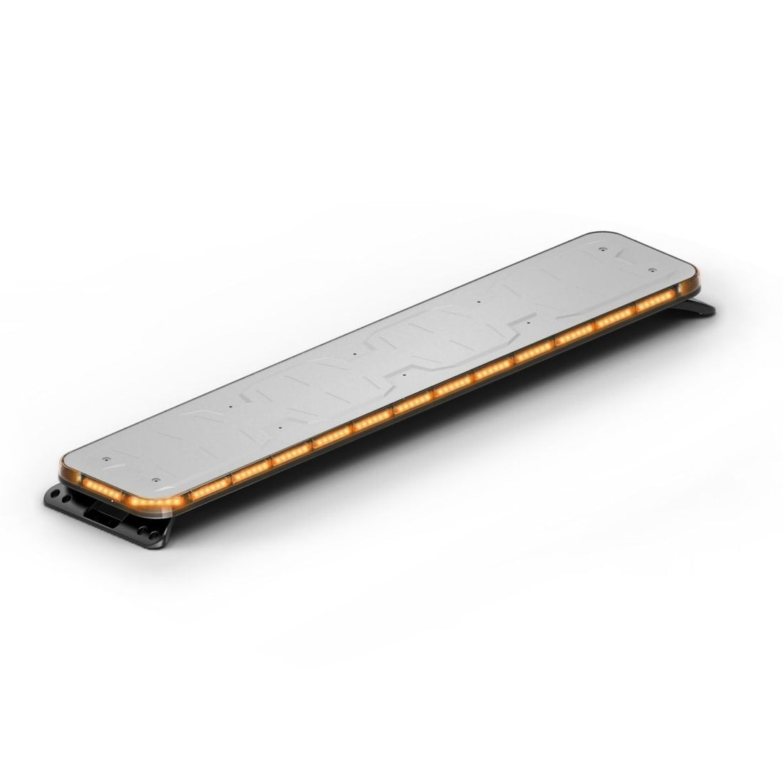 Feniex Quantum® 2.0 60" Long rectangular light bar with amber LEDs on a white background