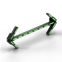 Green and black Feniex Quantum® 2.0 Arrow LED arrow on a white background