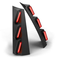Black Feniex Quantum® 2.0 Pillar with red LED indicators on a white background