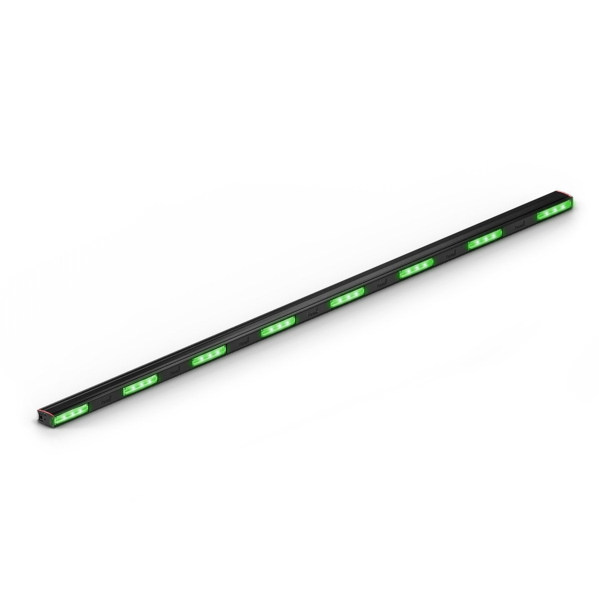 Long Feniex Quantum® 2.0 Rocker with green lights on a white background