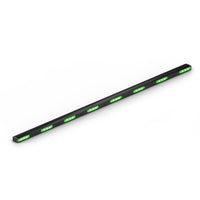 Long Feniex Quantum® 2.0 Rocker with green lights on a white background