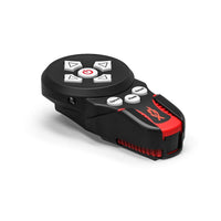 Feniex Remote Spot Black and red remote control device on a white background