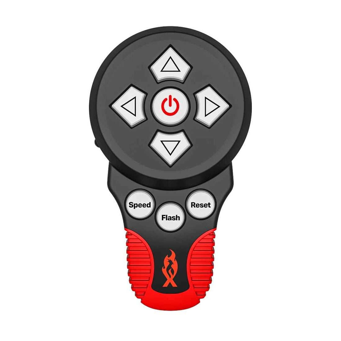 Feniex Remote Spot Control device with buttons and a logo on a white background