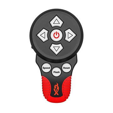 Feniex Remote Spot Control device with buttons and a logo on a white background