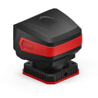 Black and red Feniex Remote Spot on a white background