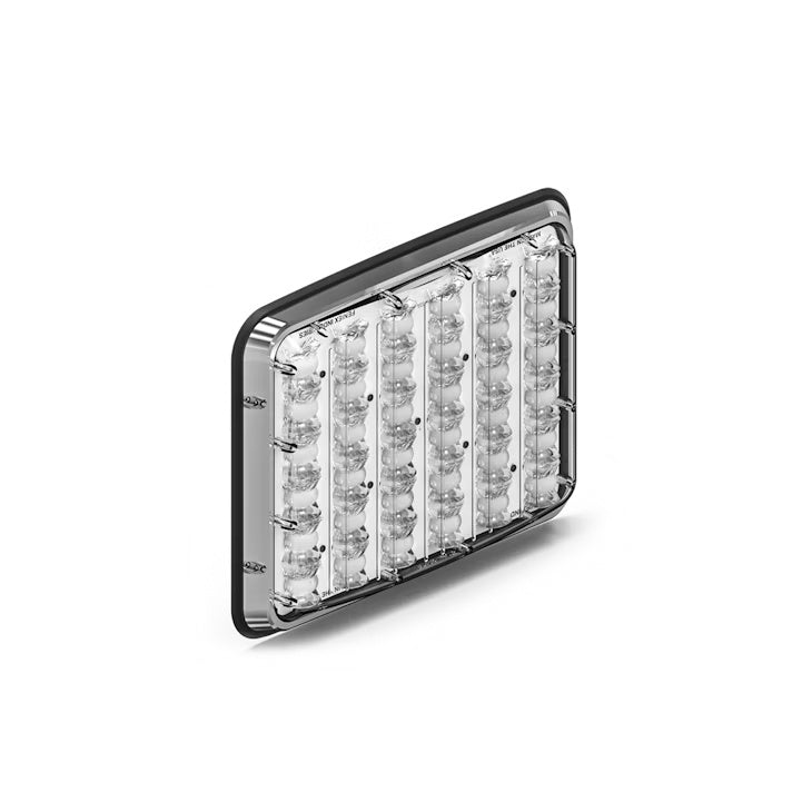 Rectangular LED Feniex Reverse Lux 9x7 light on a white background