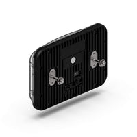 Black Feniex Spot Lux 6x4 back with screws on a white background