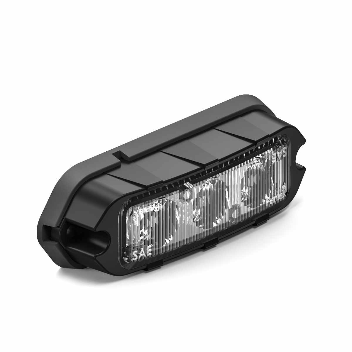 Black Feniex T3 LED light bar on a white background
