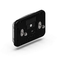 Black Feniex Tail Turn Lux 6x4 with screws on a white background