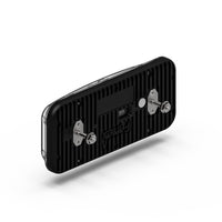 Black Feniex Tail Turn Lux 7x3 back with screws on a white background