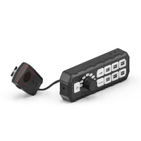 Black Feniex Typhoon Full-Function Siren device with multiple buttons on a white background