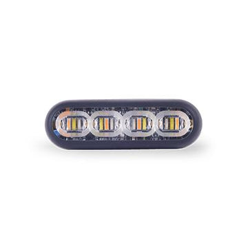 SoundOff mpower® 3" 3-wire Module w/ Quick Mount, for use with mpower Arrow Kit, SAE Class 1 & CA Title 13, 9-32 Vdc, Black Housing, 18 LED, Tricolor - Red/Blue/Amber