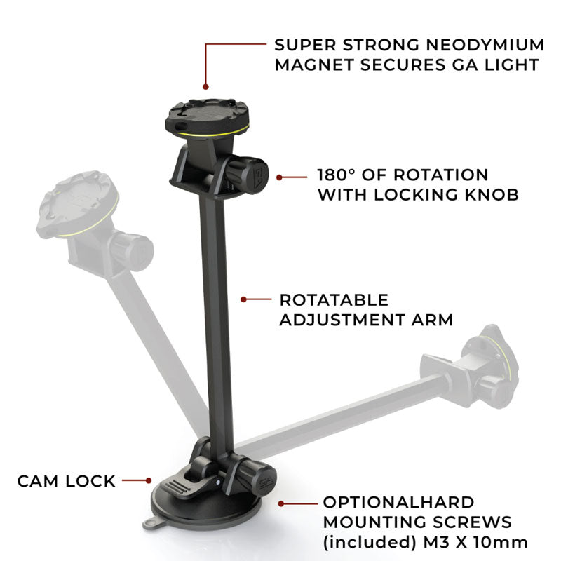 Guardian Angel ACC-RSPM Rotatable Suction Cup Extender Pole Mount