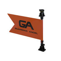 Guardian Angel - 12″ Tube and Orange flag with 'GA Guardian Angel' branding on a white background
