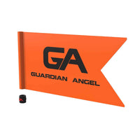 Orange flag with 'GA Guardian Angel' logo on a white background