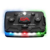 Guardian Angel device with multiple lights on a white background