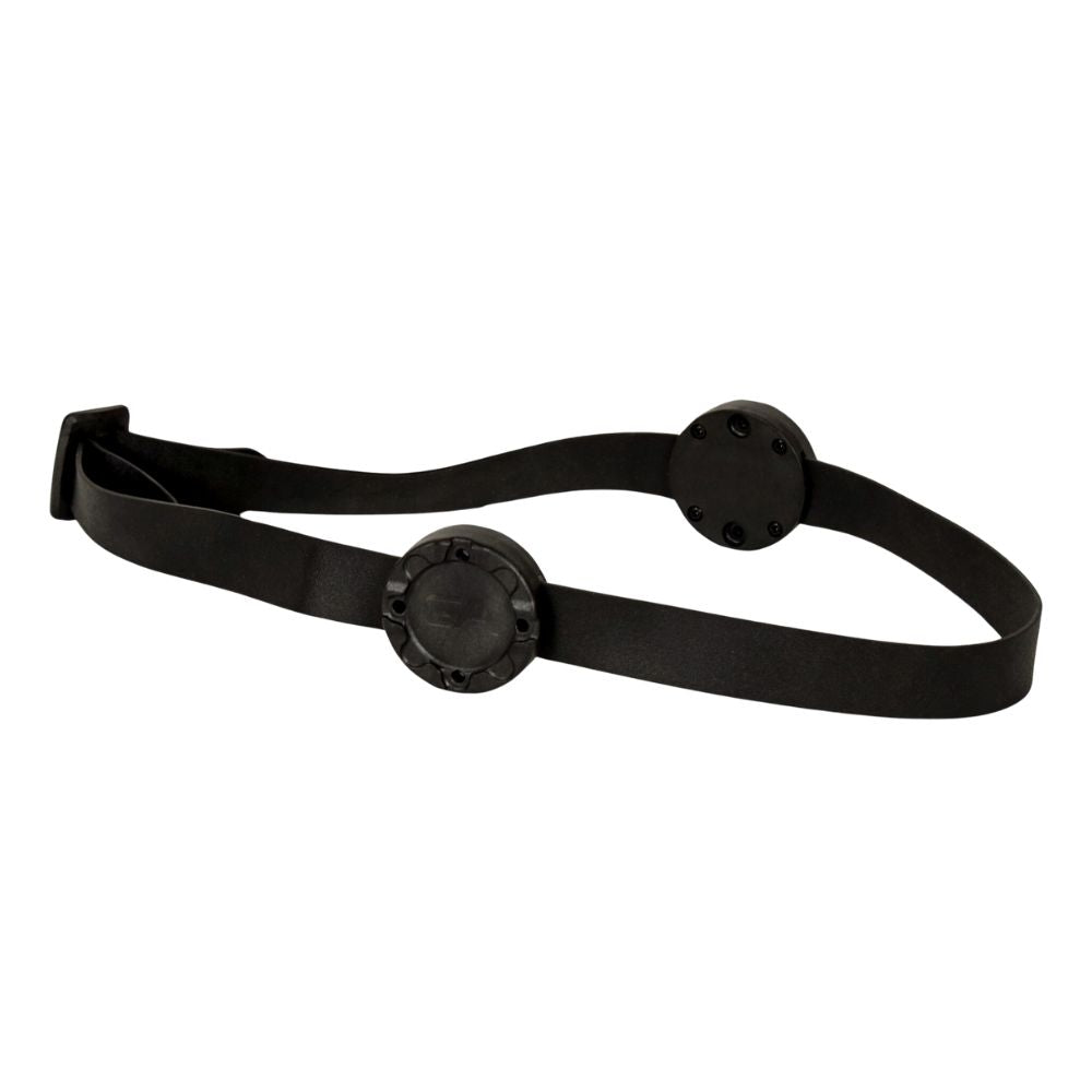 Guardian Angel Magnetic Hard Hat Strap Mount with safety light attached to helmet for hands-free, stable, and secure visibility.
