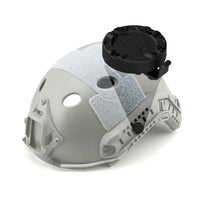 Guardian Angel Magnetic Helmet Rail Mount on a white helmet
