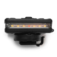 Black magnetic helmet rail mount featured with led light