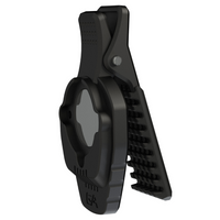 Guardian Angel Magnetic Jaw Clip Spring Mount with safety light attached to strap or gear for secure, hands-free visibility.