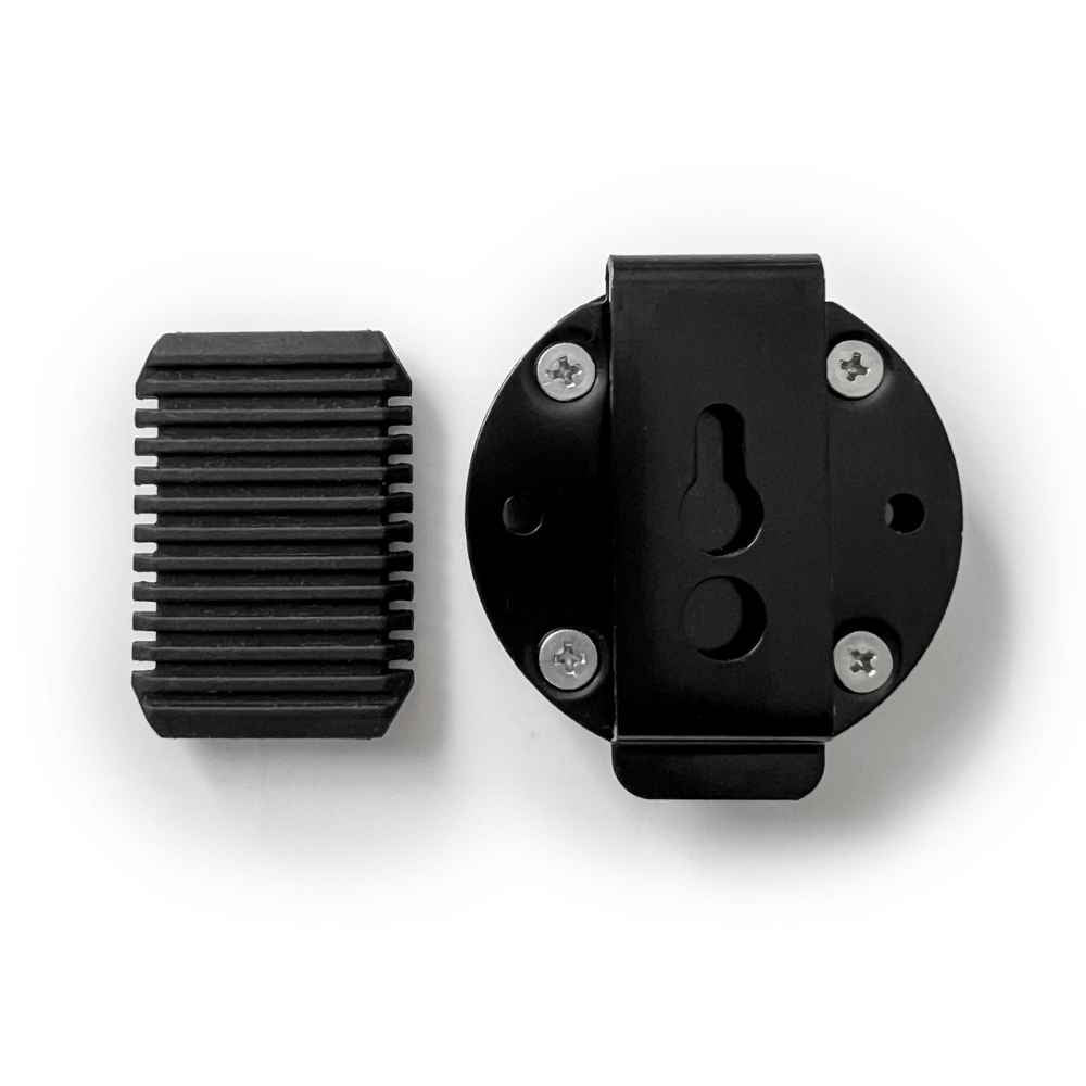 A black magnetic clip mount back side
