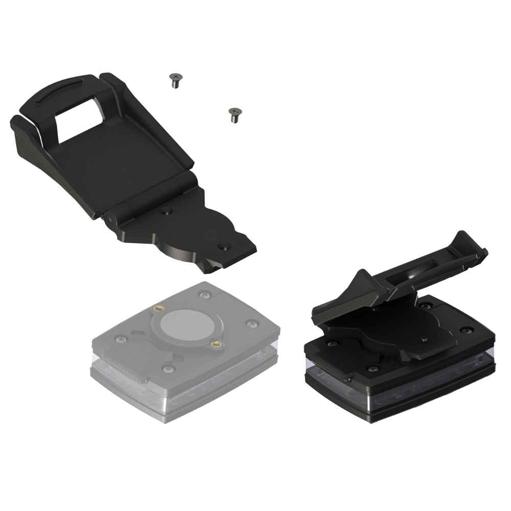 Guardian Angel Magnetic Strap/Epaulet Mount with safety light attached to a strap.
