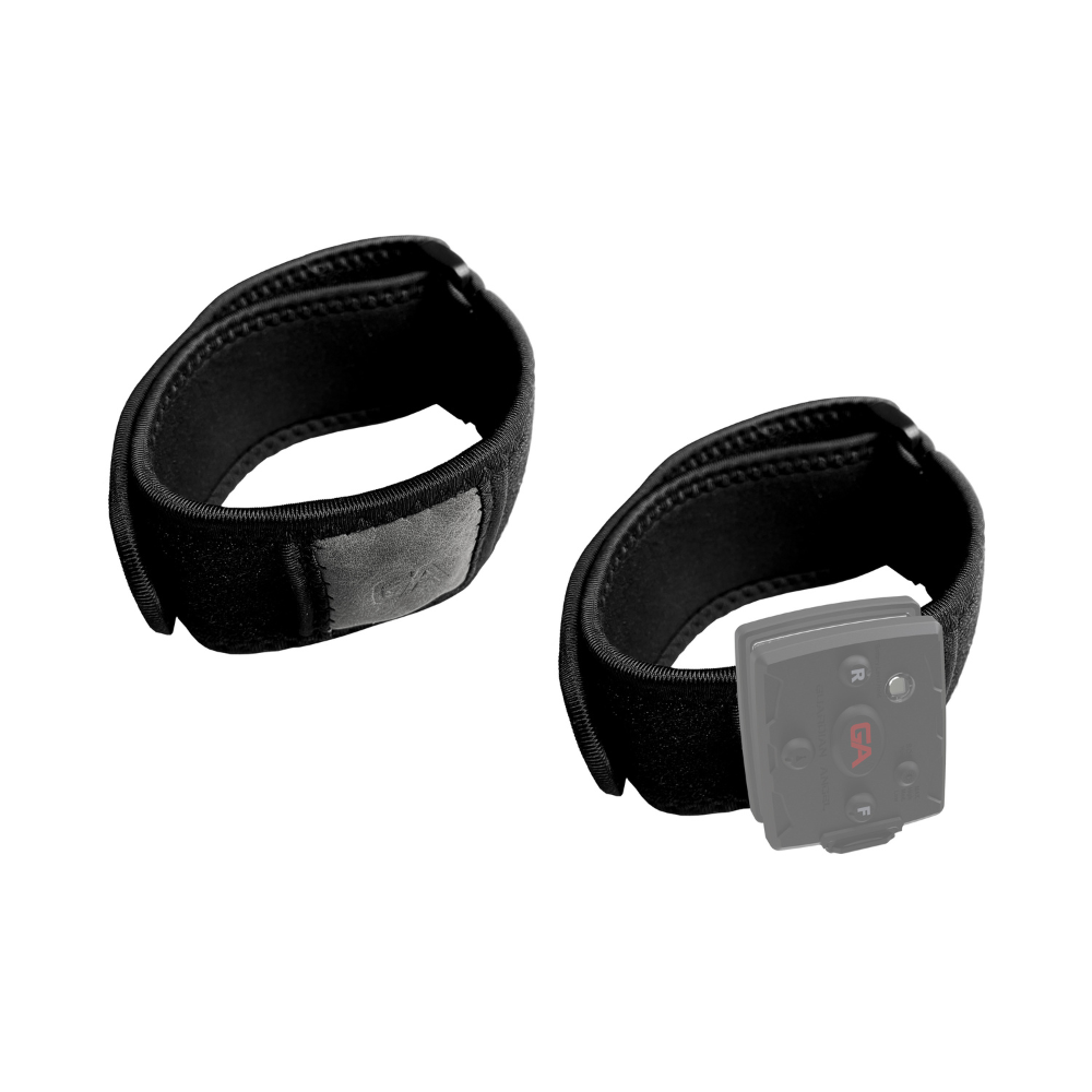 Guardian Angel Magnetic Strap Mount (Long) with safety light attached to wrist.