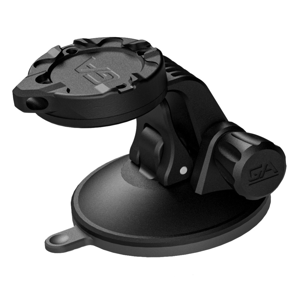 Guardian Angel magnetic suction-cup mount holding safety light on a vehicle or gear.