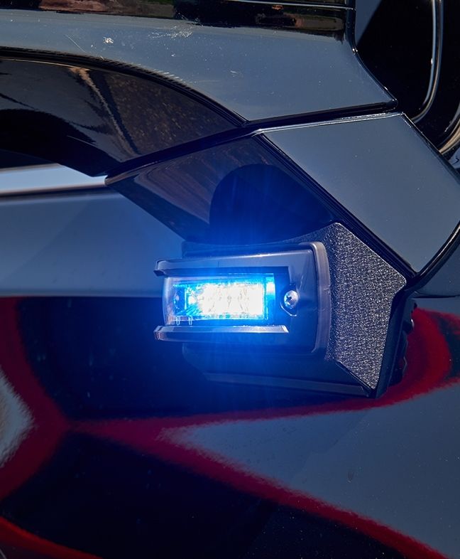 Intersector Surface Mount on a vehicle's side mirror