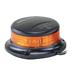 Opti-luxx 2500 Series Bristol 1.9" Round Amber/Amber Low Profile Beacon (Magnet Mount, Cigarette Lighter Plug)