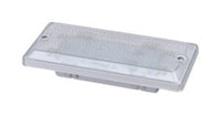 Opti-luxx 3″ x 7″ Rectangle White 12 LED / 180 Lumens Dome Light – White Bezel (Screw Mount, DELPHI 12047663 Connector)

