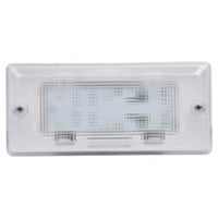 Opti-luxx 3″ x 7″ Rectangle White 12 LED / 180 Lumens Dome Light on a white background