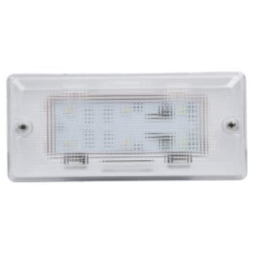 Opti-luxx 3″ x 7″ Rectangle White 12 LED / 180 Lumens Dome Light on a white background