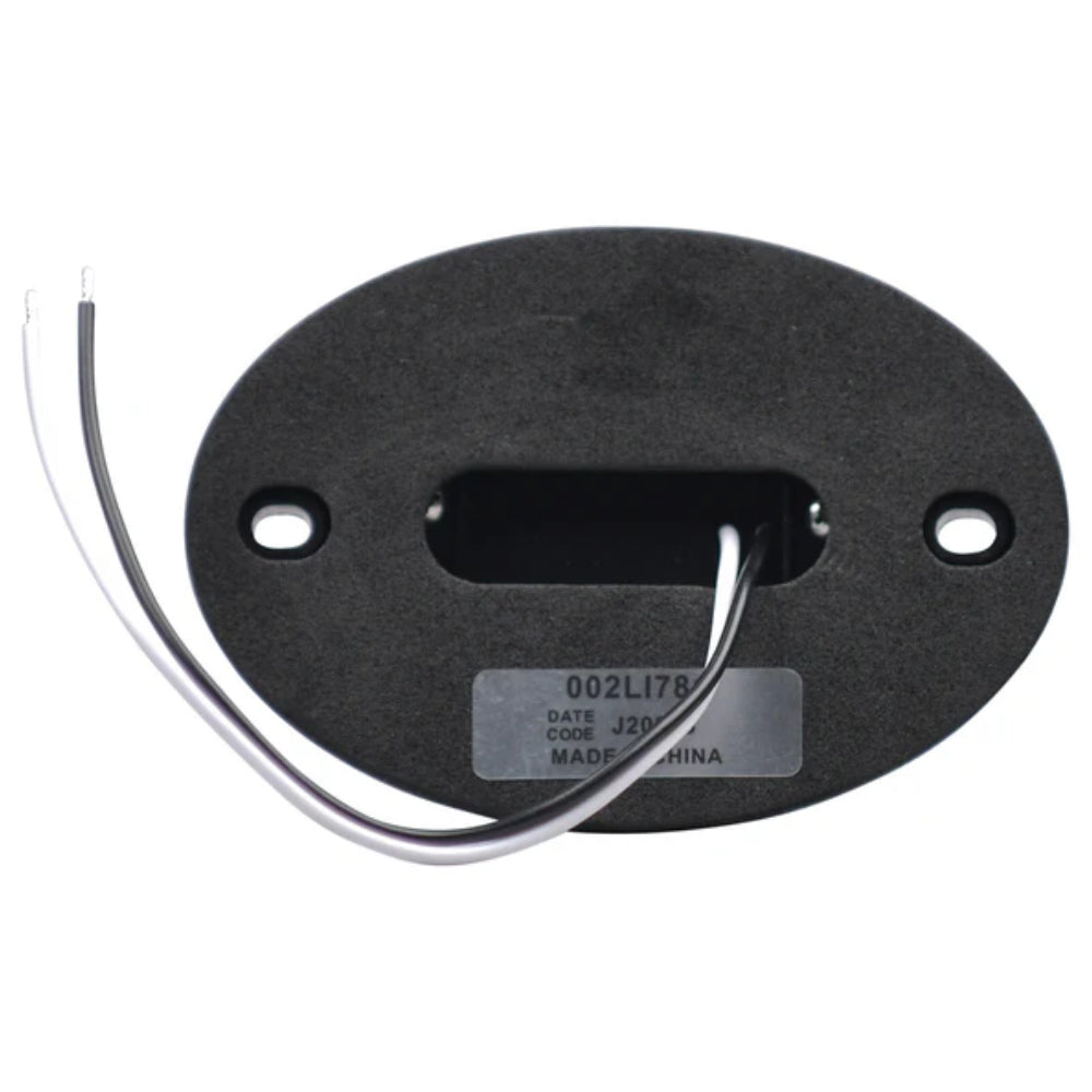 Opti-luxx 4" Oval White Curb/Entry Light (Screw Mount, 2-Wire Connection)