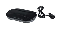Black Opti-luxx LB1000 Series Daytona 10" Clear/Amber Light Bar with a cable on a white background