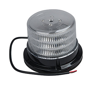 Opti-luxx 4000 Series Charlotte 6"D x 5"H Round Clear/White High Profile Beacon (3-Screw Mount, 3-Wire Connection)