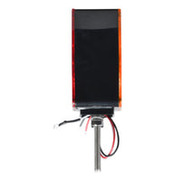 Opti-luxx 4.5" Square Amber/Red Left Road Side Dual Face Turn/Park/Marker (Bolt Mount, 3-Wire Connection)