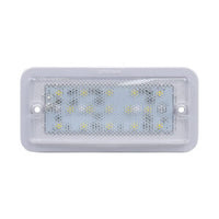 Opti-luxx 3" X 6" Rectangle White Premium 15 LED Dome Light (Screw Mount, 2-Wire Connection)