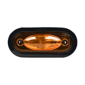 Opti-luxx 6" Oval Amber Mid Turn Marker (Screw/Grommet Mount, 3-Wire Connection)